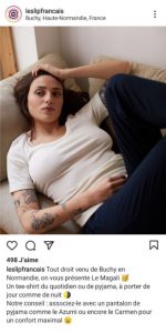 Publication Instagram de la marque Le Slip Français